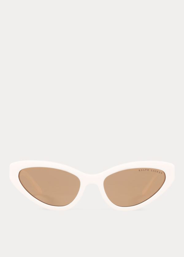 Gafas De Sol Ralph Lauren Mujer Creme Blancos - Modern Cat-Eye - ITZYB5893